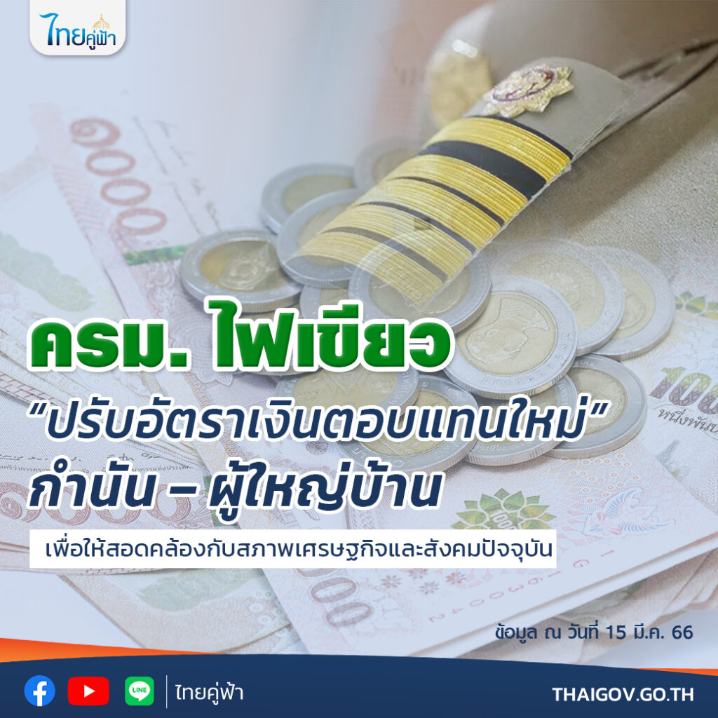 ค่าตอบแทนใหม่ กำนัน-ผญบ. 