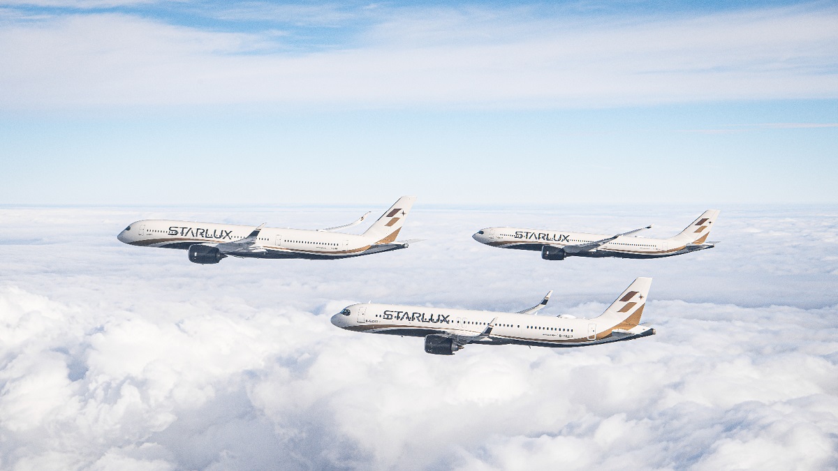 ภาพกราฟฟิคเครื่องบินแบบแอร์บัส A321neo A330neo และ a350 XWB สายการบินสตาร์ลักซ์ แอร์ไลน์