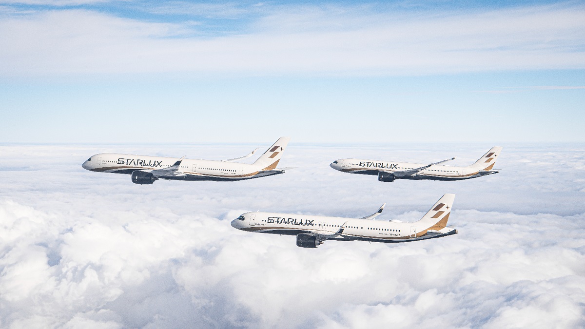 ภาพกราฟฟิคเครื่องบินแบบแอร์บัส A321neo A330neo และ a350 XWB สายการบินสตาร์ลักซ์ แอร์ไลน์