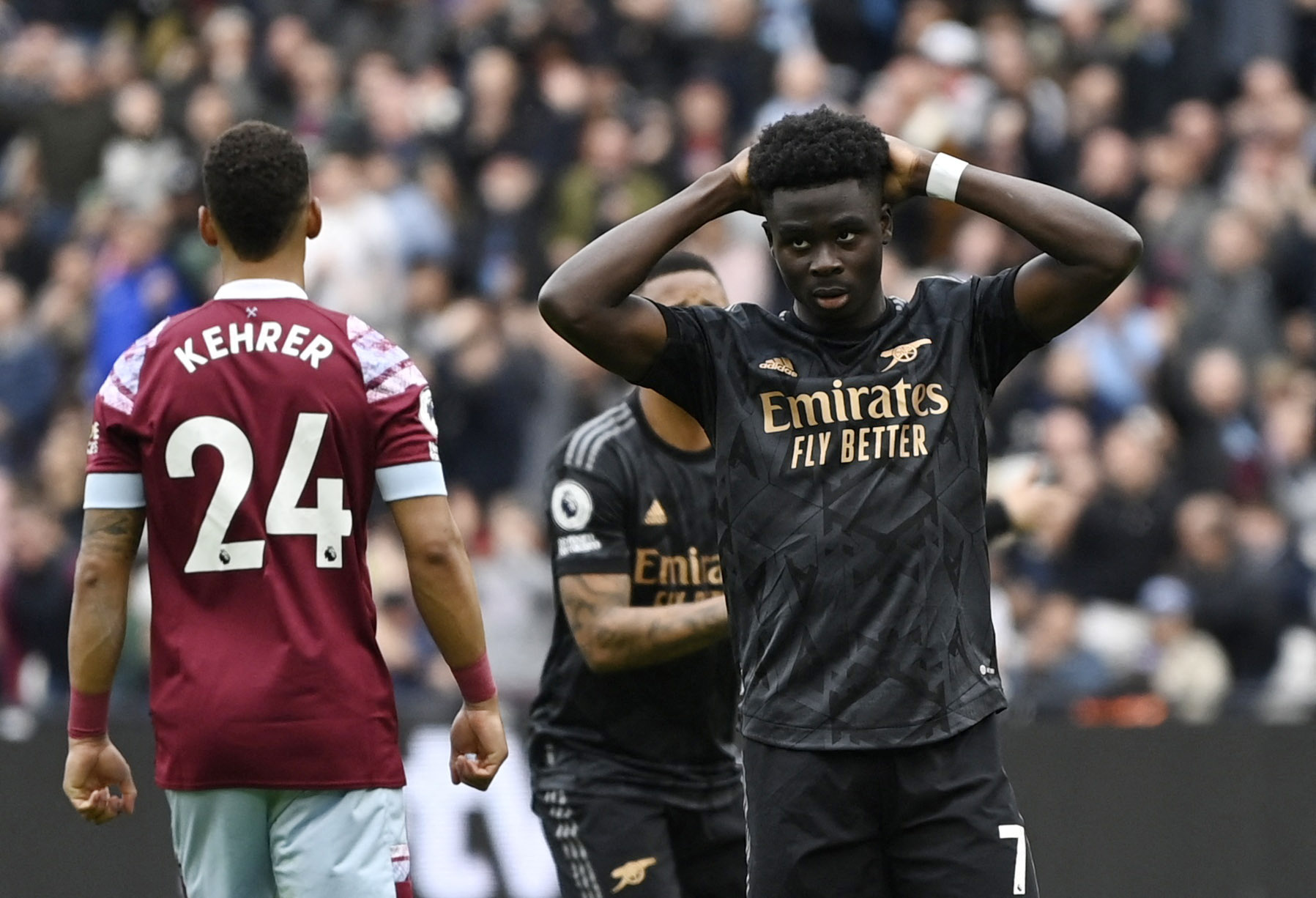 ผลบอลพรีเมียร์ลีก อาร์เซนอลทำแต้มหลุดลอย โดนเวสต์แฮมไล่ตีเสมอ 2-2