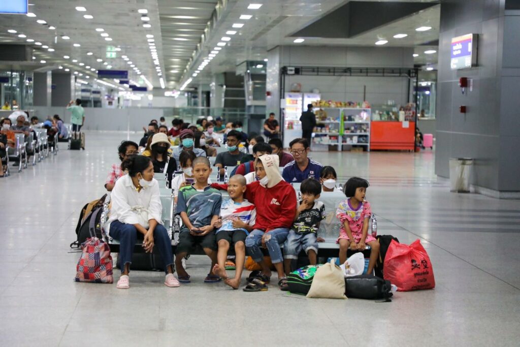 ยอดรวมของผู้โดยสารที่เดินทางออกต่างจังหวัด