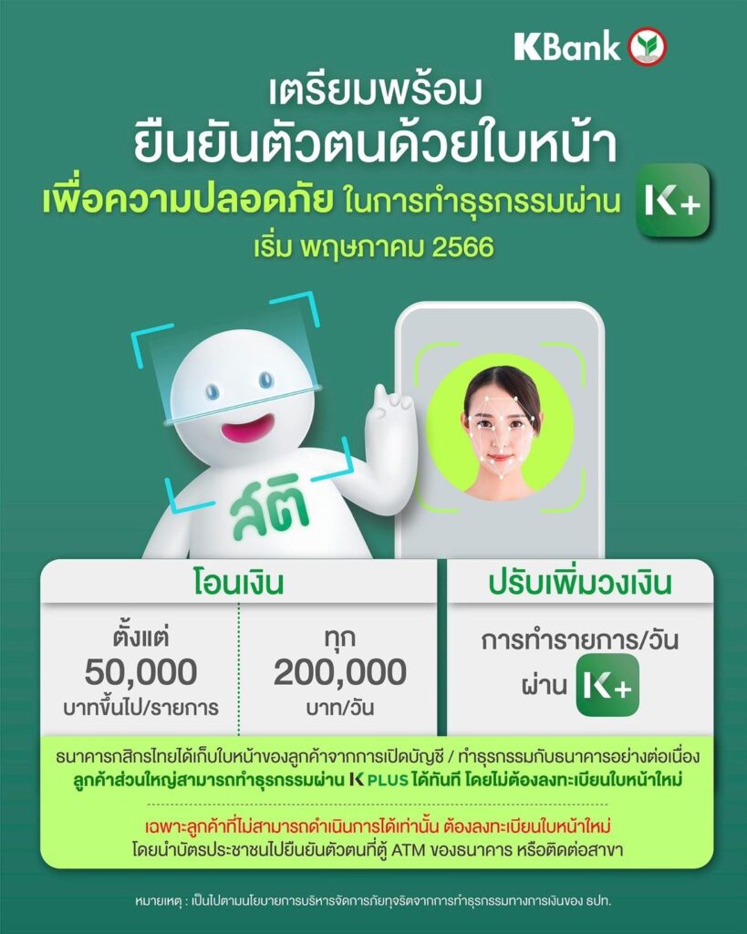 กสิกรไทย แจ้งให้ลูกค้า กสิกรไทย แจ้งให้ลูกค้า