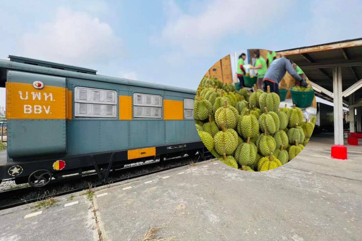 ไทยส่งทุเรียน 600 ตันไปจีน ผ่านรถไฟมาบตาพุด-ท่านาแล้ง สปป.ลาว