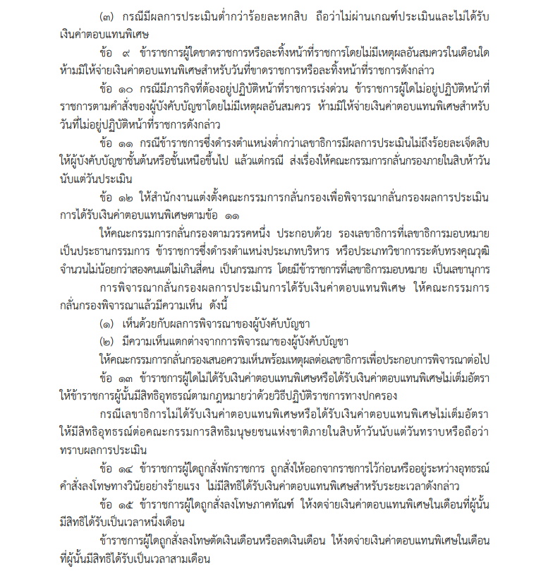 บัญชีเงินค่าตอบแทนพิเศษข้าราชการ สนง.คณะกก.สิทธิมนุษยชนแห่งชาติ