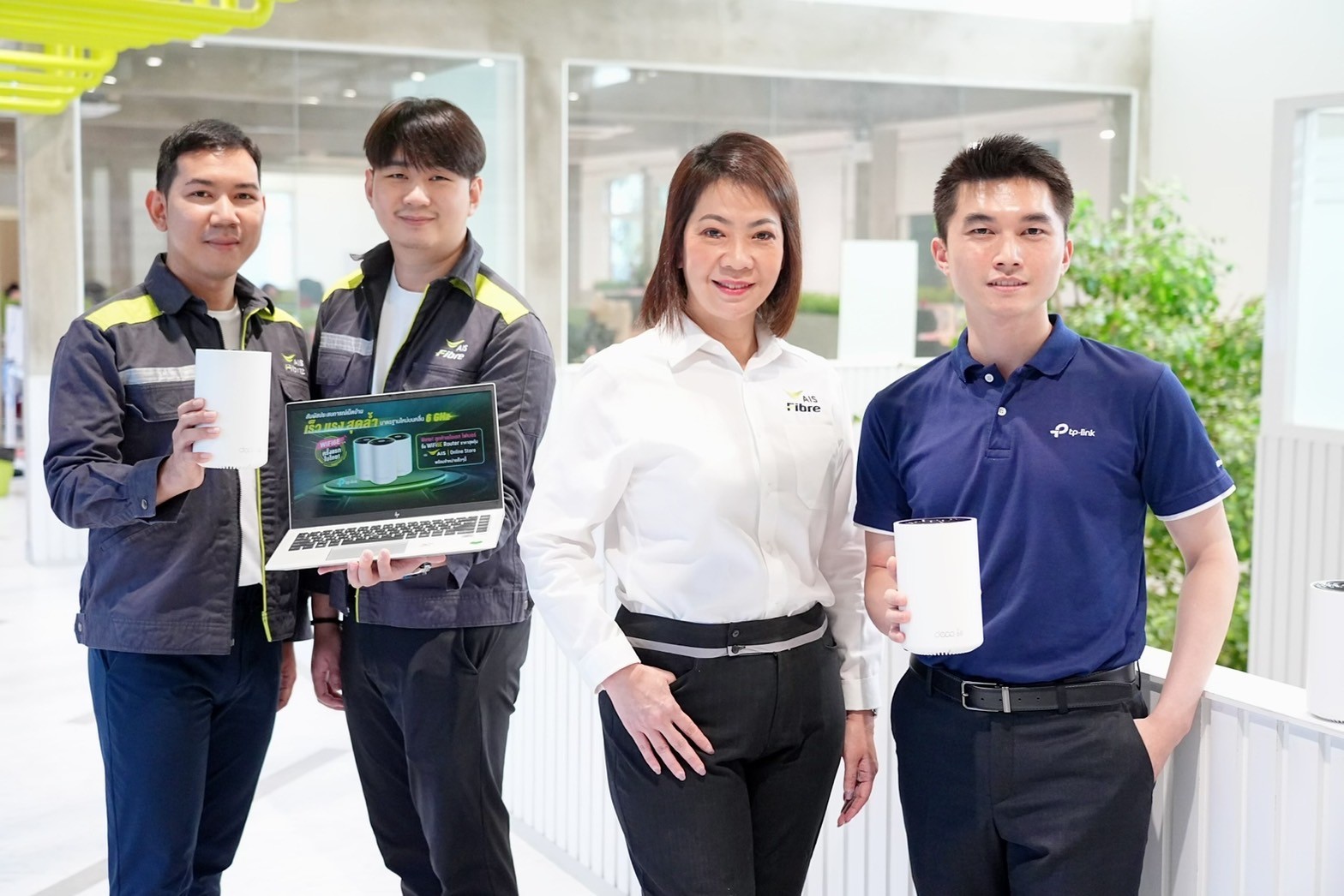 AIS Fibre ตอกย้ำที่ 1 ตัวจริงผู้ให้บริการเน็ตบ้าน ชูเทคโนโลยีสุดล้ำ WiFi 6E ต่อเนื่อง รายแรกในไทย
