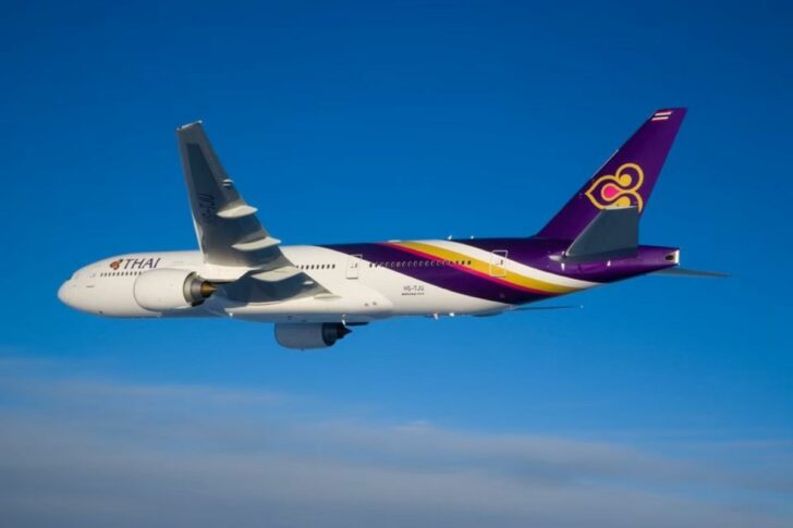 การบินไทย-เครื่องบิน- 777-200 (ER) ภาพปก เครื่องบินแบบโบอิ้ง 777-200 (ER) การบินไทย