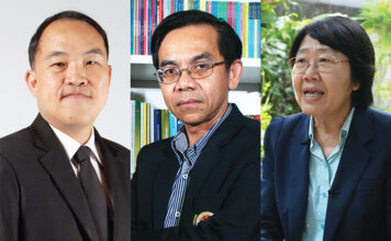 รศ.ดร.ชาลี เจริญลาภนพรัตน์-ศ.ดร.บรรเจิด สิงคเนติ-รสนา โตสิตระกูล