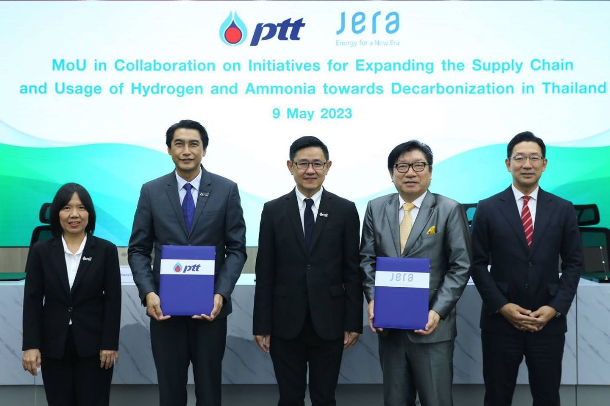 ปตท.ผนึก JERA นำร่องธุรกิจไฮโดรเจน-แอมโมเนียในไทย มุ่งสู่ Net Zero     