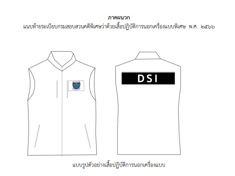 เสื้อปฏิบัติการพิเศษ DSI