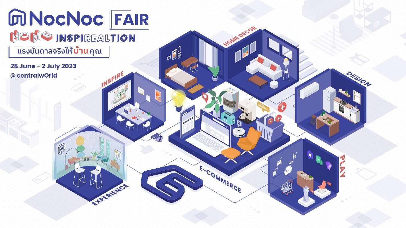 พบ “NocNoc Fair” 28 มิ.ย. 66 – 2 ก.ค. 66 นี้ ที่ ชั้น 1 CentralwOrld