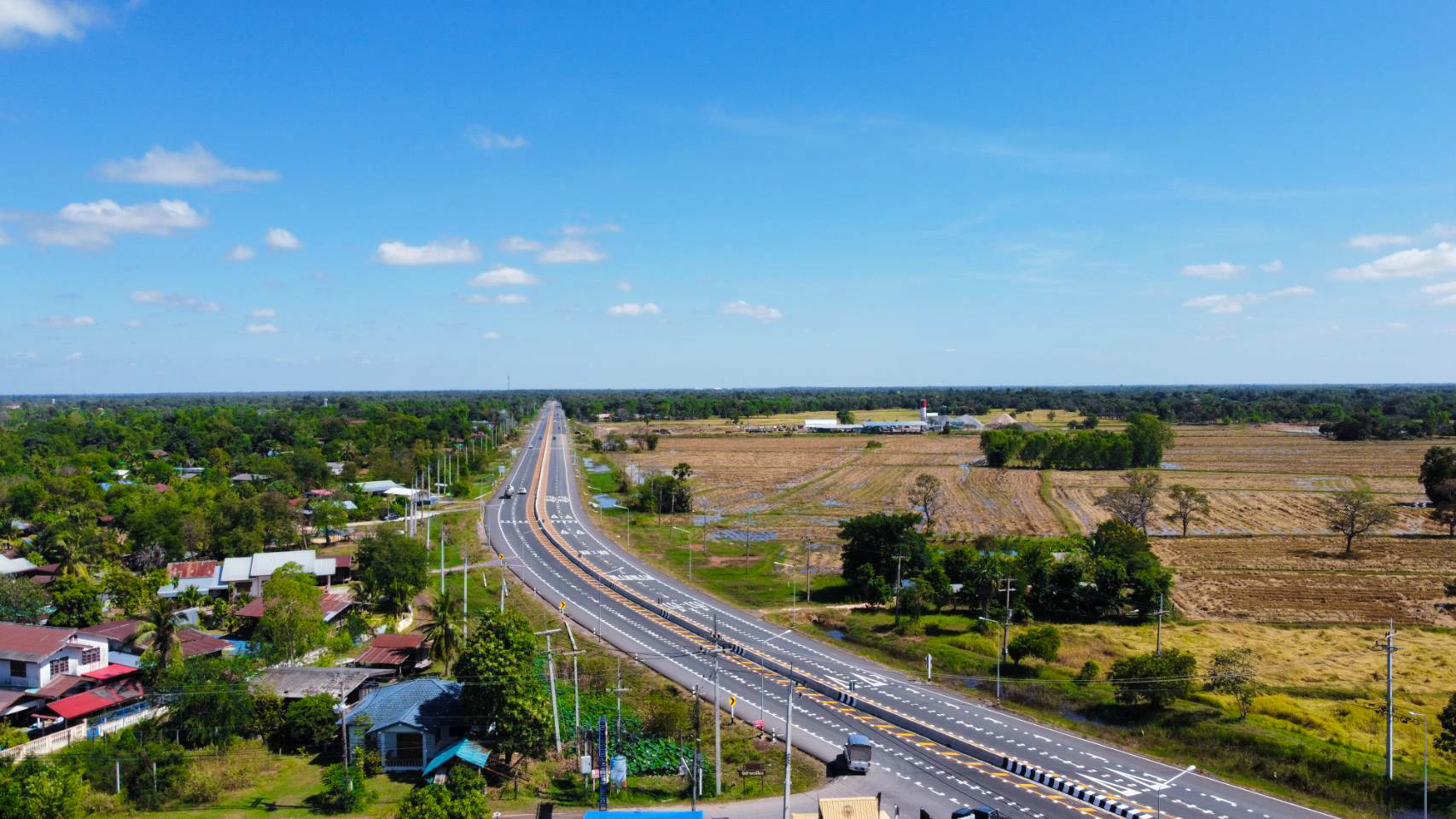 กรมทางหลวงขยาย 4 เลน แล้วเสร็จ ทล.207 สาย บ.วัด–อ.ประทาย จ.นครราชสีมา
