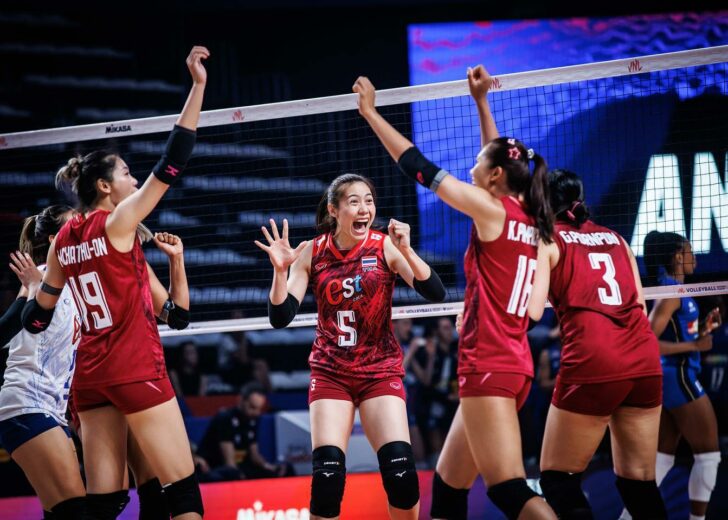 ผลวอลเลย์บอลหญิงเนชั่นส์ลีก 2023 ไทยชนะแคนาดา 3-0 เซ็ต