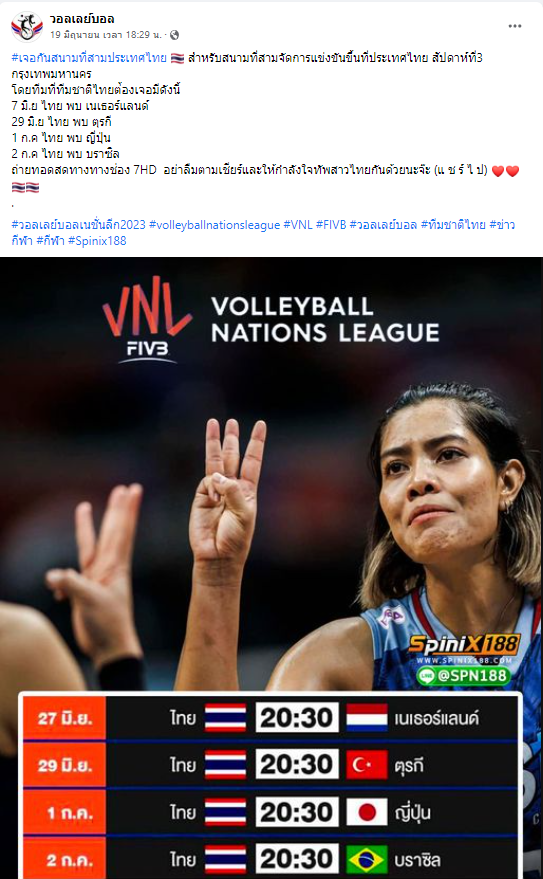 นักกีฬาวอลเลย์บอลทีมชาติไทย 