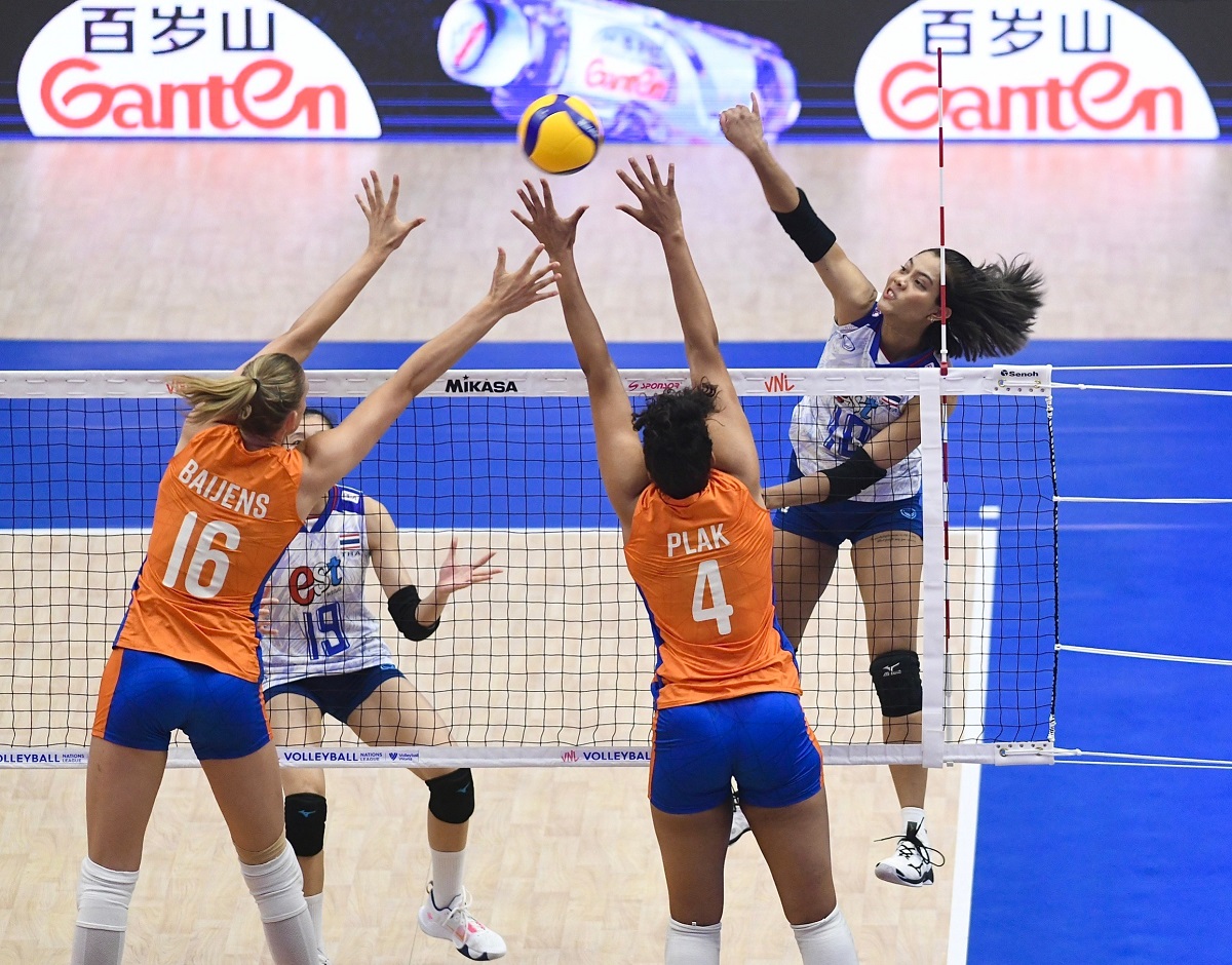 ผลวอลเลย์บอล VNL นักตบสาวไทยต้านไม่ไหว แพ้เนเธอร์แลนด์ 0-3 เซต
