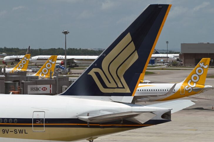 สิงคโปร์แอร์ไลน์-Singapore Airlines แพนหางของเครื่องบิน สายการบินสิงคโปร์แอร์ไลน์