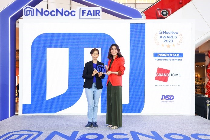 แกรนด์โฮมคว้ารางวัล RisingStar Awards’Homeimprovement จาก NocNoc
