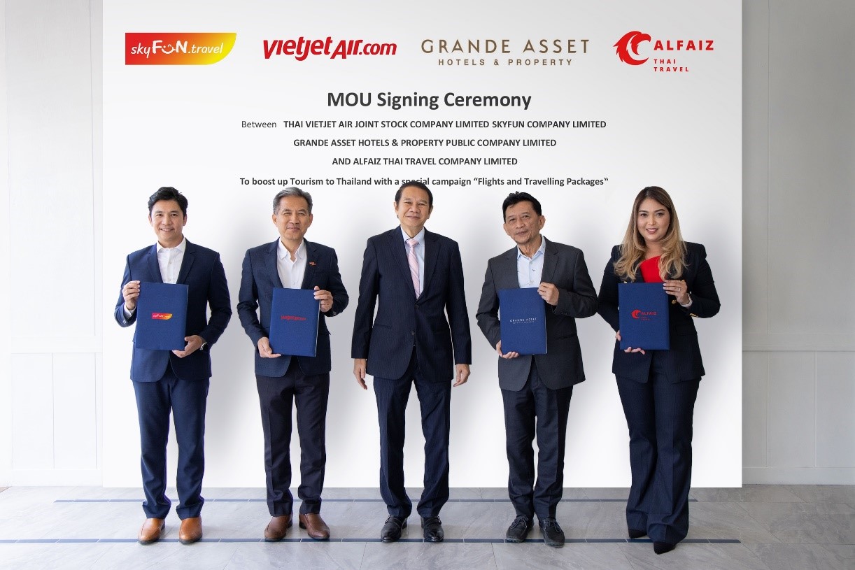 แกรนด์ แอสเสท จับมือ 2 สายการบินกระตุ้นตลาดท่องเที่ยวอินบาวด์