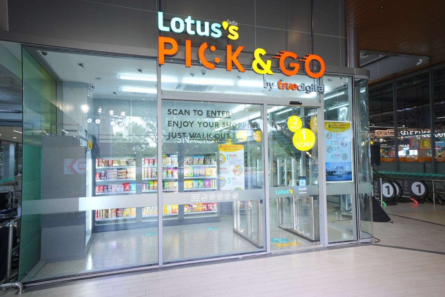 Lotus’s Pick & Go by True Digital ร้านค้าอัจฉริยะไร้พนักงานแห่งแรกในไทย