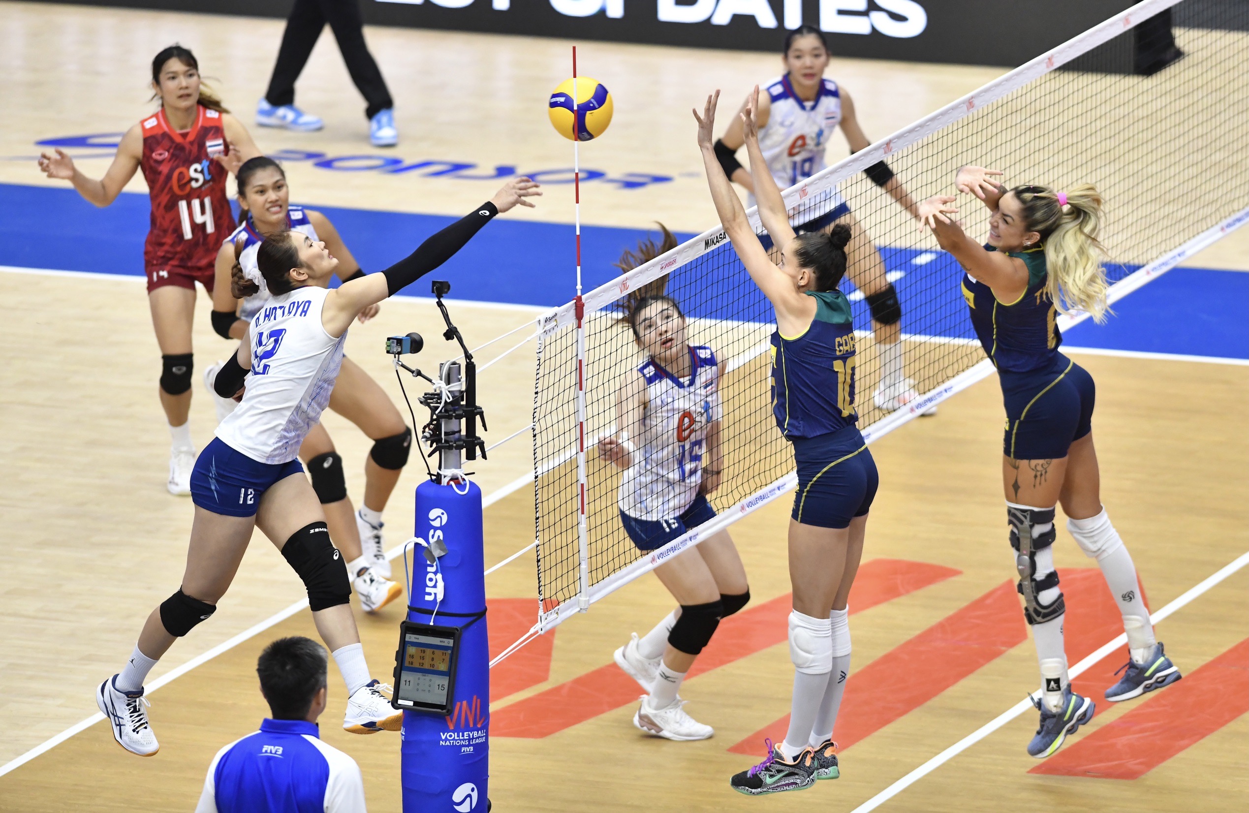 ผลวอลเลย์บอลหญิง VNL 2023 นัดส่งท้าย ไทย แพ้ บราซิล 0-3 เซต