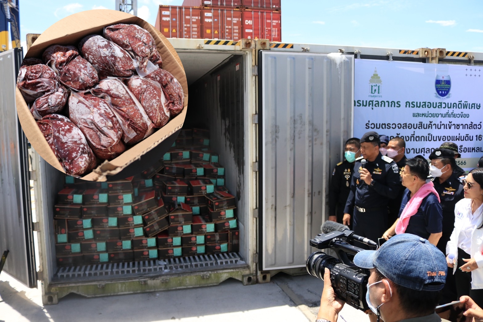 เปิดขั้นตอนทำลายเนื้อหมูเถื่อน 161 ตู้ ของกรมปศุสัตว์