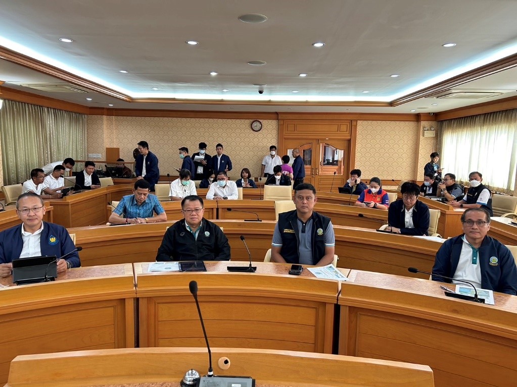 ชป.ลงพื้นที่สมุทรปราการเตรียมรับมือสถานการณ์น้ำช่วงฤดูฝน