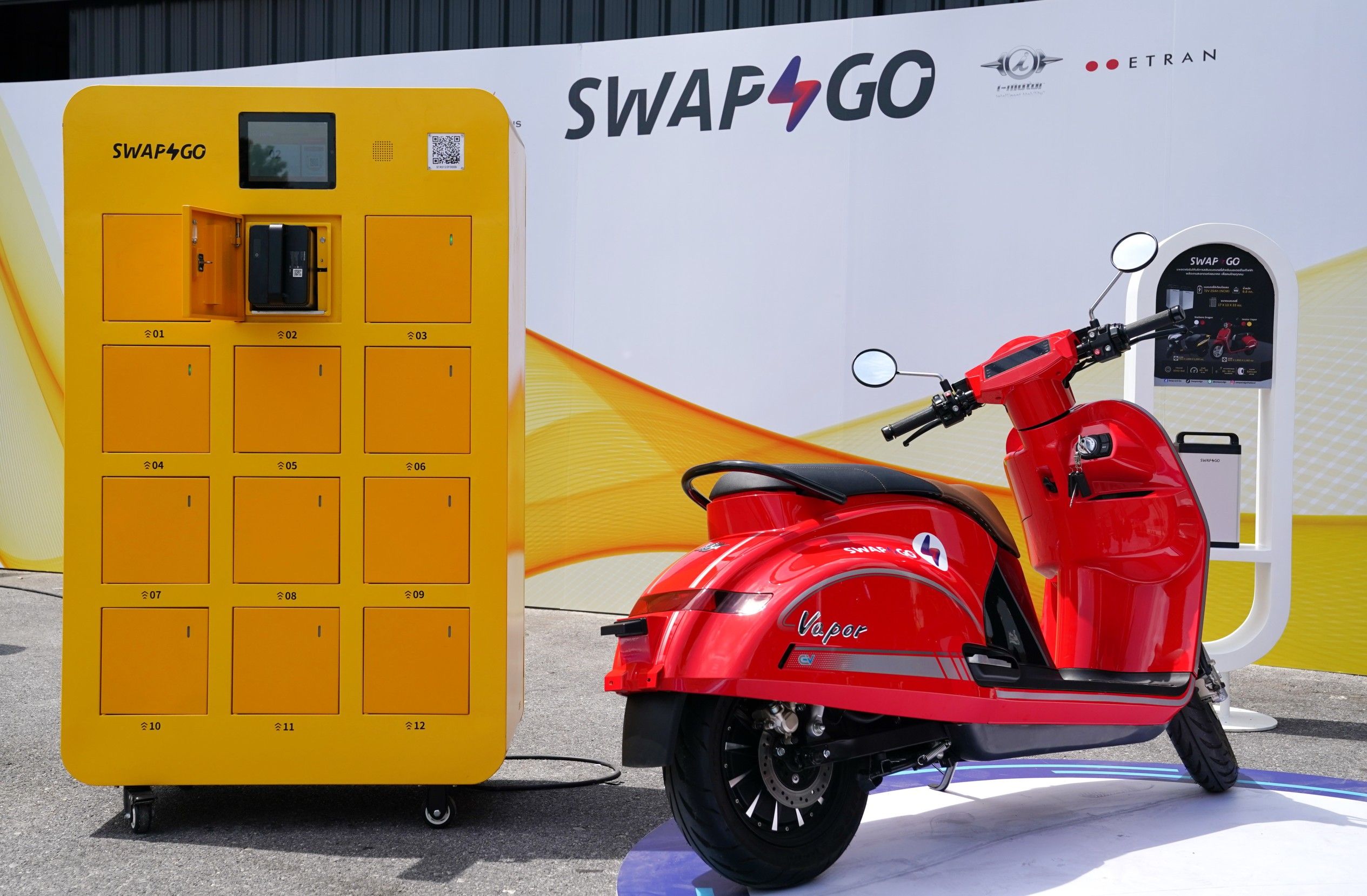 Swap & Go ปตท. ชูแพลตฟอร์มสลับแบตเตอรี่มอเตอร์ไซค์อีวี ตั้งเป้า 30 แห่ง