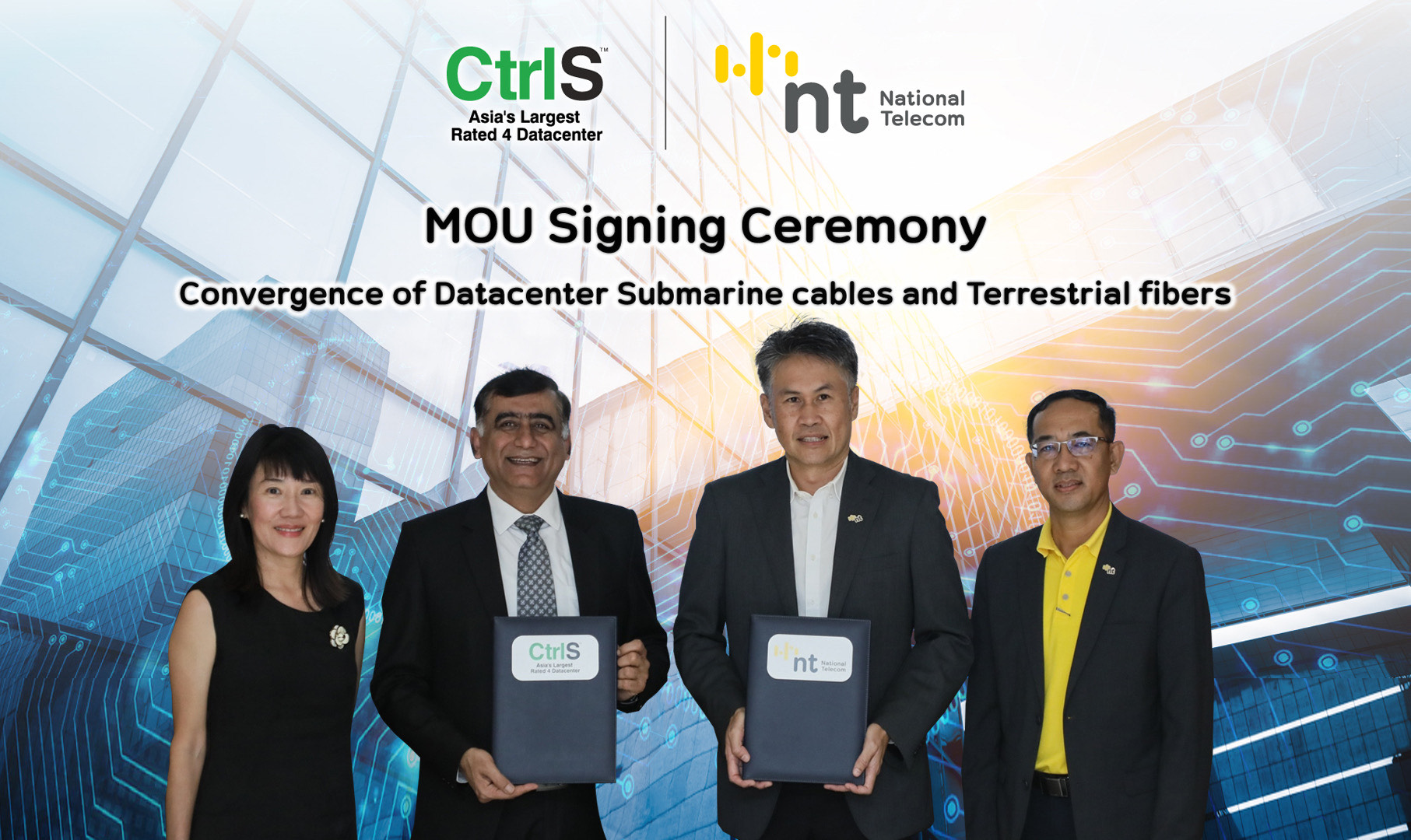 CtrlS ลงนามความร่วมมือ NT สร้าง ไฮเปอร์สเกลดาต้าเซ็นเตอร์ในไทย