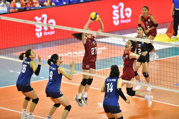 ผลวอลเลย์บอลหญิง ซี วี.ลีก 2023 ไทย ถล่ม เวียดนาม 3-0 เซต ผลวอลเลย์บอลหญิง ซี วี.ลีก 2023 ไทย ถล่ม เวียดนาม 3-0 เซต