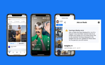 facebook reels ads earning error