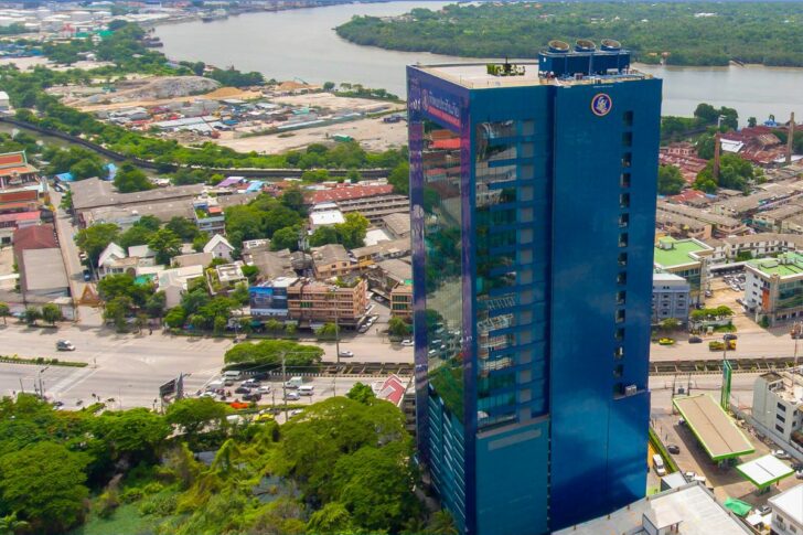 ภาพมุมสูงอาคารทิพยประกันภัย สำนักงานใหญ่