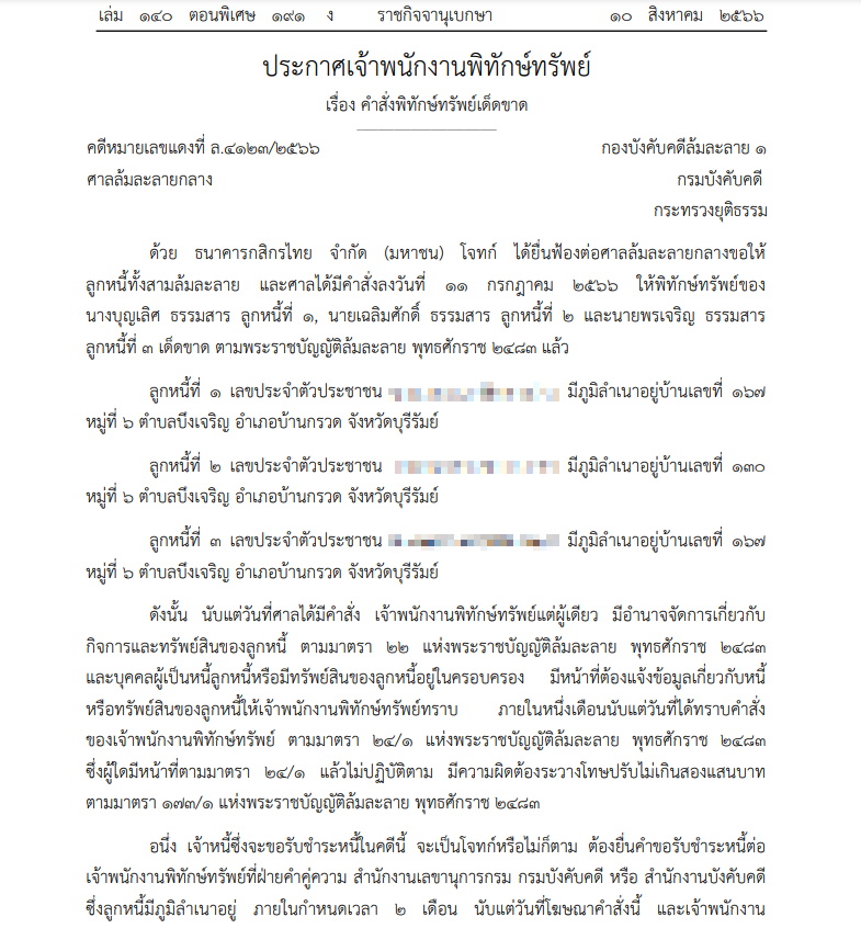 พิทักษ์ทรัพย์ ตระกูลธรรมสาร