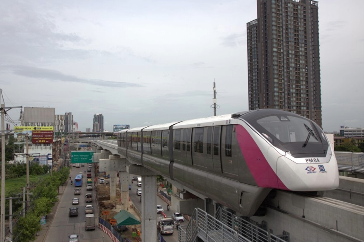 รฟม.ชี้แจงรถไฟฟ้าสายสีชมพู เปิดภายใน พ.ย. 66 ไม่เป็นความจริง