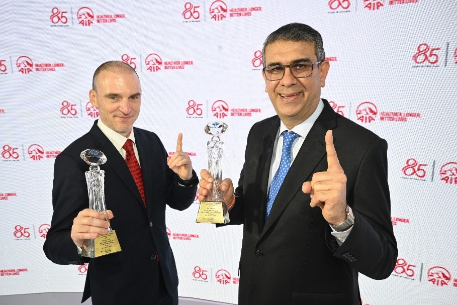 เอไอเอรับรางวัล  บริษัทประกันชีวิตบริหารงานดีเด่นต่อเนื่องปีที่3