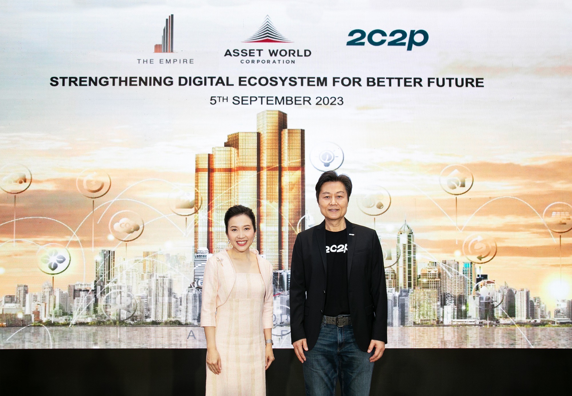 AWC จับมือ 2C2P แพลตฟอร์มชำระเงินระดับโลก ปักหมุดไทยที่เอ็มไพร์ทาวเวอร์