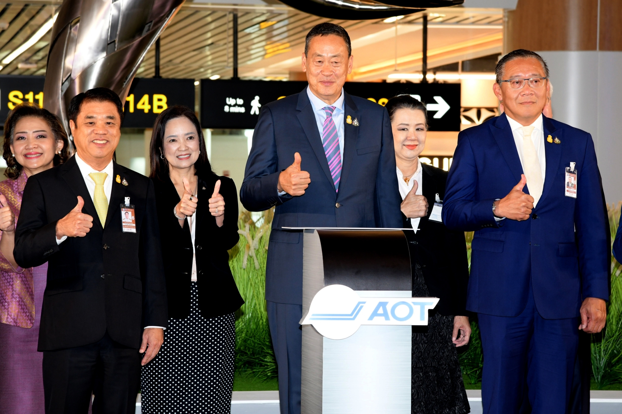เศรษฐา เปิดอาคารเทียบเครื่องบินรอง หลังที่ 1 ท่าอากาศยานสุวรรณภูมิ