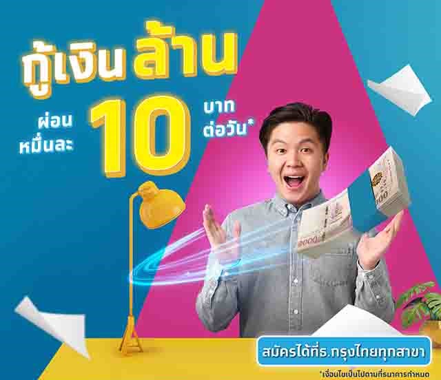 สินเชื่อเงินด่วนถูกกฎหมายที่อนุมัติง่ายๆ กับ “สินเชื่อกรุงไทยใจป้ำ” จาก KTB