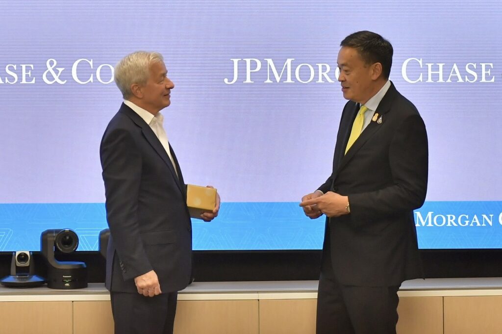 นายกรัฐมนตรีได้พบหารือกับ Mr. Jamie Dimon CEO ของบริษัท JPMorgan chase