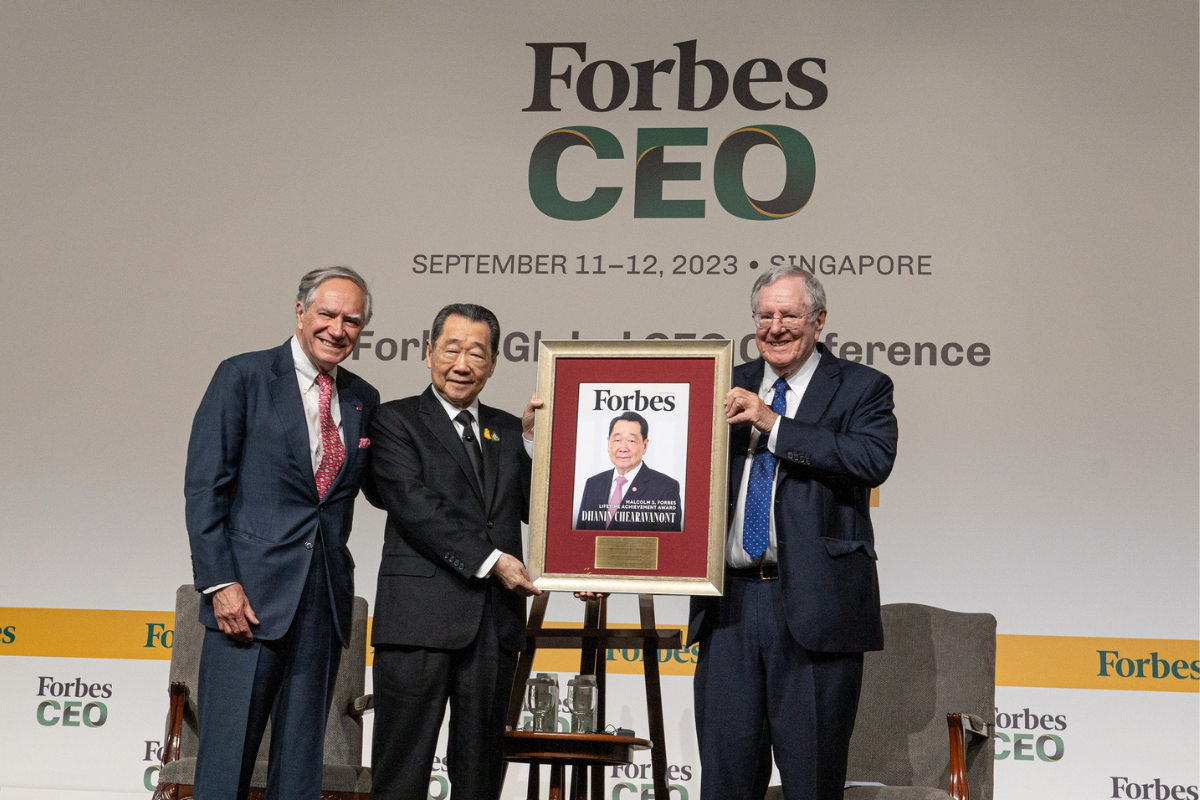 Forbes มอบรางวัล MALCOLM S. แก่ ธนินท์ เจียรวนนท์