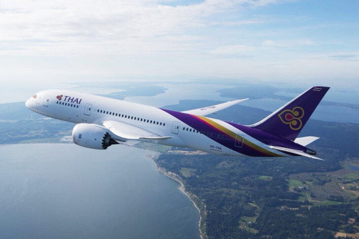 เครื่องบินแบบโบอิ้ง 787-800 การบินไทย