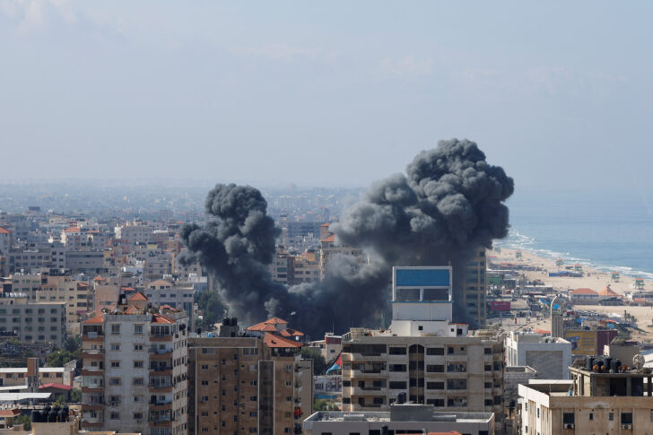 Israel-Rocket-from-Gaza อิสราเอลประกาศสงคราม หลังโดนฮามาสยิงจรวดถล่ม