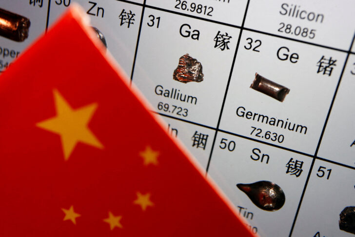 Chinese flag_rare_earth จีนคุมส่งออกแร่หายาก