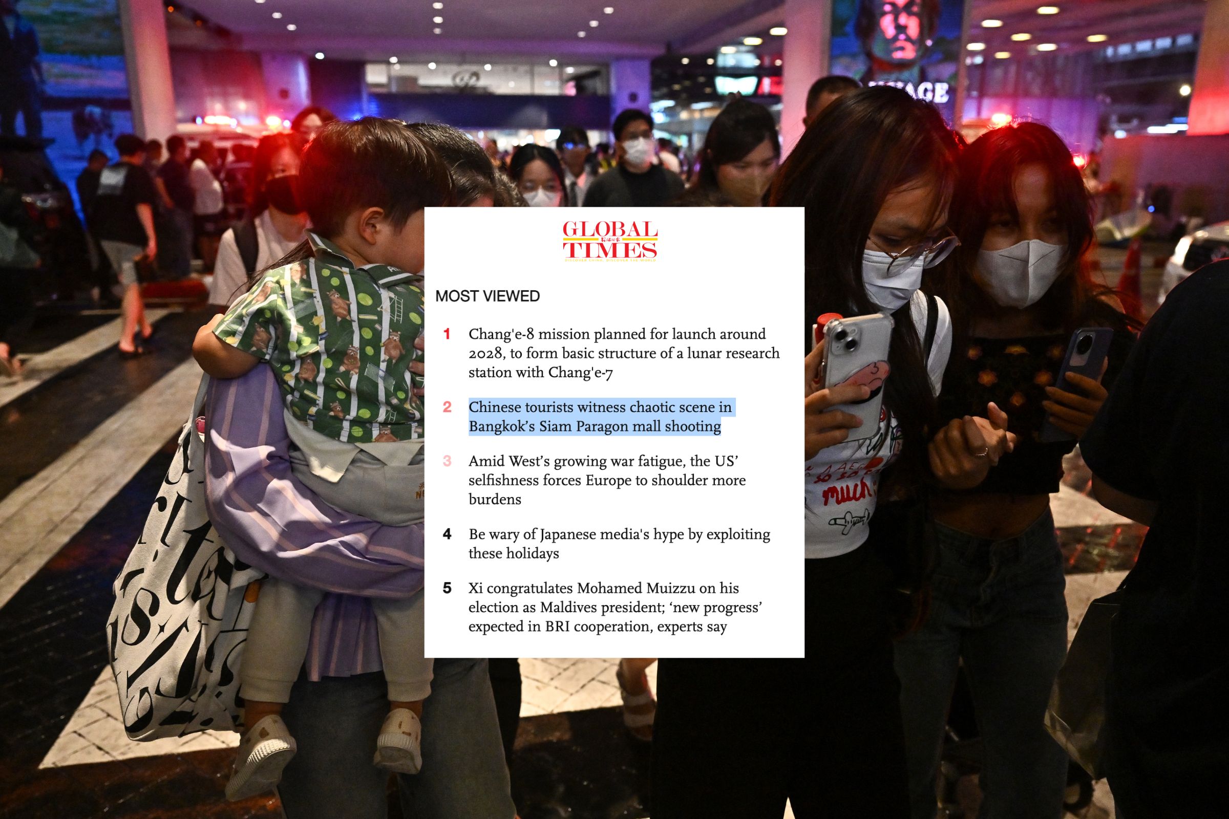 ข่าวนักท่องเที่ยวจีนเสียชีวิตจากเหตุยิงพารากอน ยอดอ่านขึ้น “ท็อป” เว็บสื่อรัฐบาลจีน
