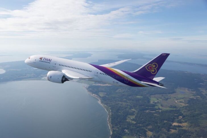 การบินไทย เครื่องบินแบบโบอิ้ง 787-800 การบินไทย