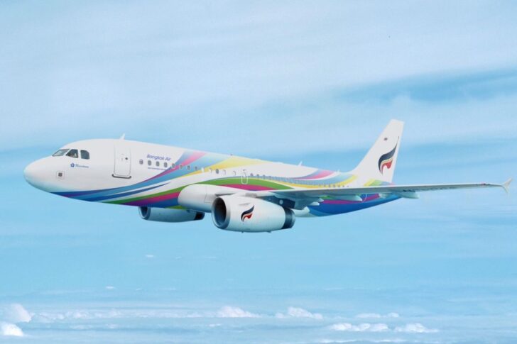 AVIATION-BANGKOKAIRWAYS-A319 เครื่องบินแบบแอร์บัส A319 สายการบินบางกอกแอร์เวย์ส