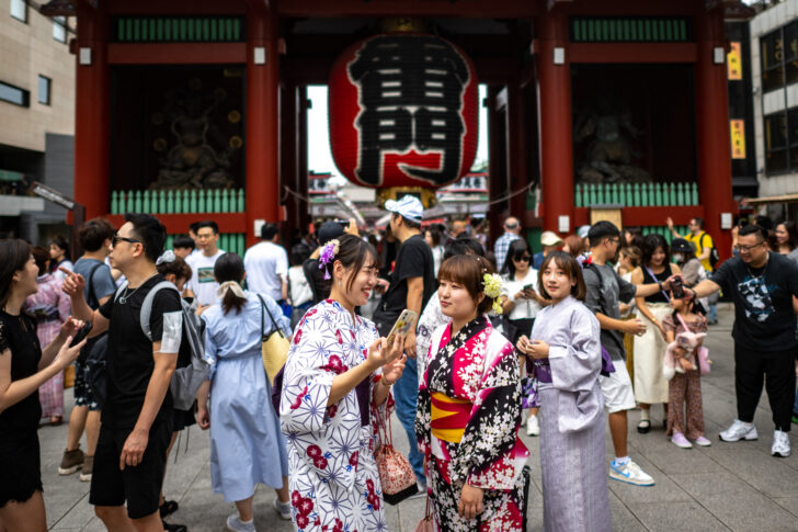 JAPAN-TOURISM ญี่ปุ่น วัดเซ็นโซจิ นักท่องเที่ยว