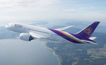เครื่องบินแบบโบอิ้ง 787-800 การบินไทย