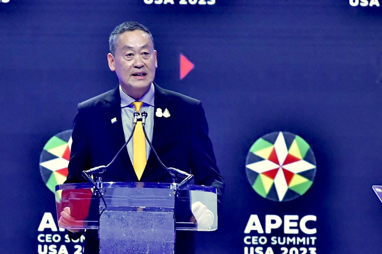 เศรษฐา ชู ความยั่งยืน-เทคโนโลยี-แลนด์บริดจ์ ใน APEC CEO Summit