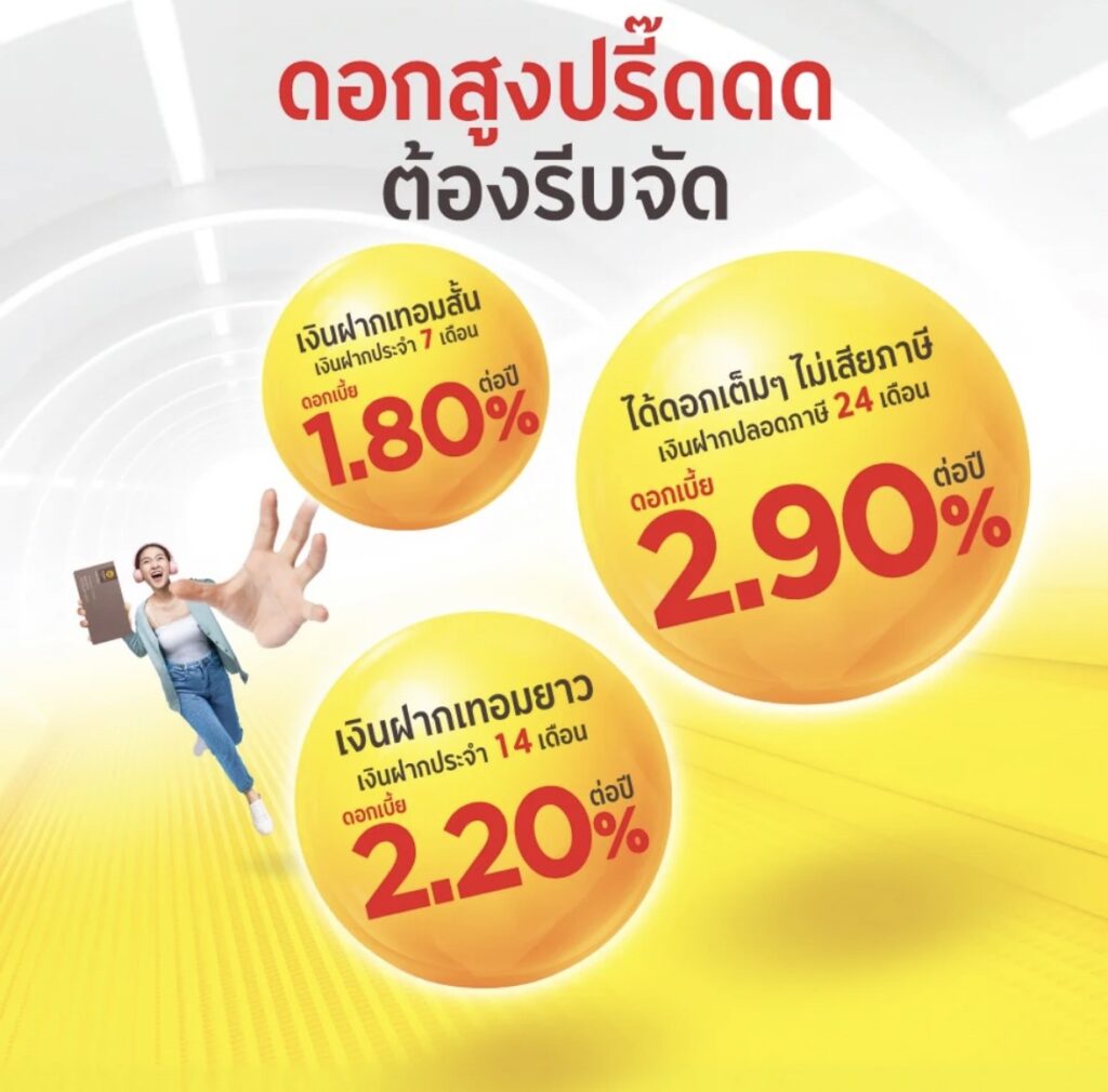 เงินฝากเปิดตัวใหม่เดือนพ.ย.