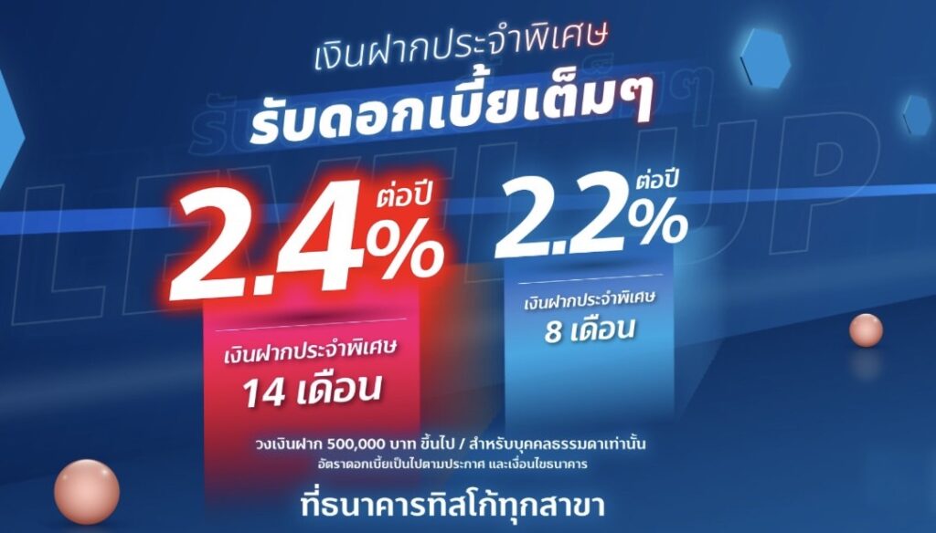 เงินฝากเปิดตัวใหม่เดือนพ.ย.