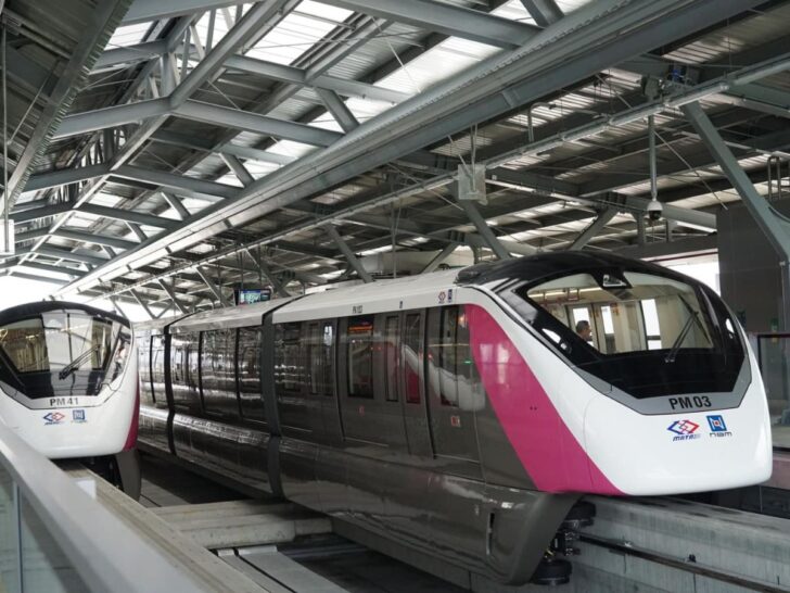 รถไฟฟ้าสายสีชมพู รถไฟฟ้าสายสีชมพู